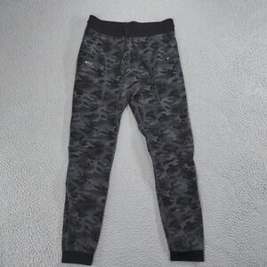 BYLT Elite + Jogger Pants Mens Medium Gray Camo Athletic Stretch Performance
